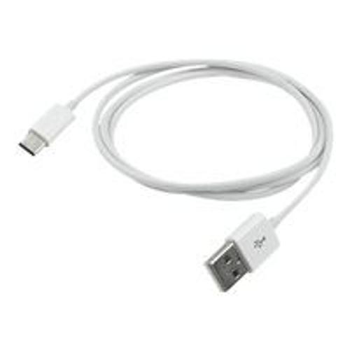 Mobilis - Câble USB - 24 pin USB-C (M) pour USB (M) - USB 2.0 - 95 cm - blanc