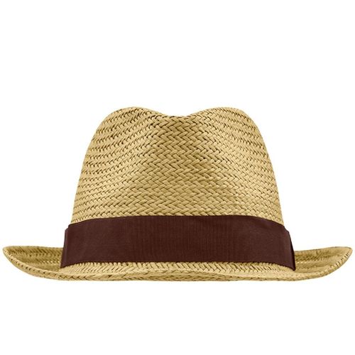 Chapeau - Mb6597 - Beige Clair Et Chocolat