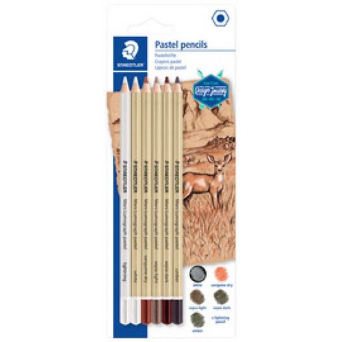 Staedtler Staedtler Crayon Mars Lumograph Pastel, Blister De 6 Noir