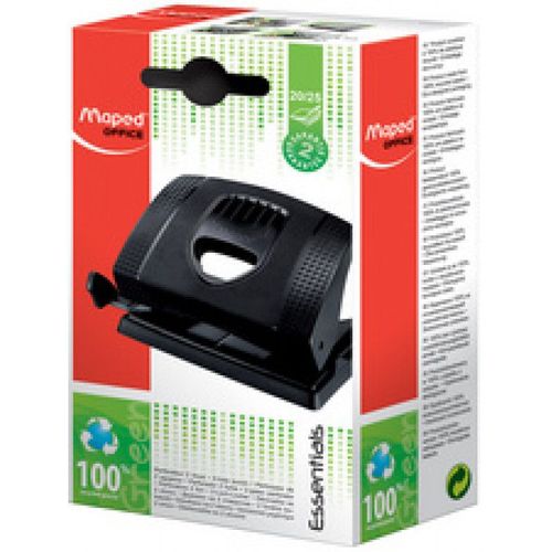 Maped Maped Perforateur Essentials Green 20/25, Noir Noir