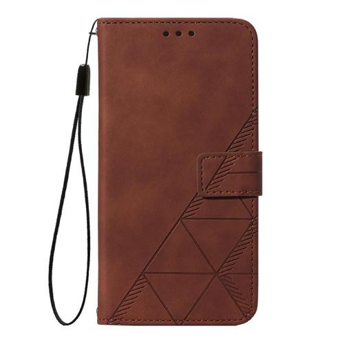 Étui Pour Huawei P40 Titulaire De La Carte De Crédit Livre De Protection Flip Folio Cuir Pu Portefeuille Couverture - Le Brun