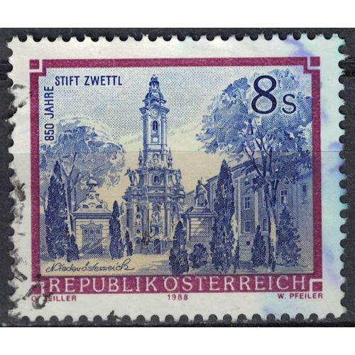Autriche 1988 Oblitéré Used Abbaye De Zwettl Ancien Monastère Cistercien Su