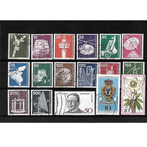 Allemagne- Rfa -Lot De 17 Timbres Oblitérés-Très Bon Etat