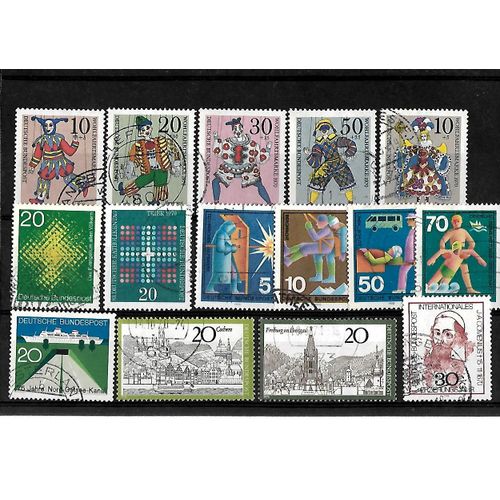 Allemagne- Rfa -Lot De 15 Timbres Oblitérés-Très Bon Etat