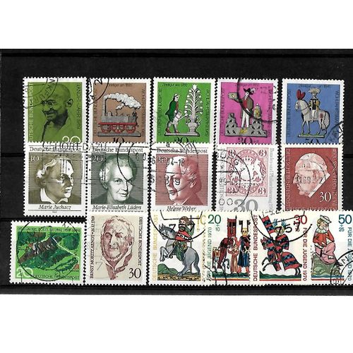 Allemagne- Rfa -Lot De 16 Timbres Oblitérés-Très Bon Etat