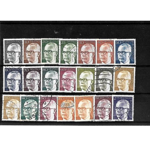 Allemagne- Rfa -Du N° 505 Au N° 517 - Lot De 21 Timbres Oblitérés-Très Bon Etat