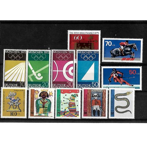 Allemagne- Rfa - Lot De 12 Timbres Neuf**-Gomme Intacte- 1 Er Choix