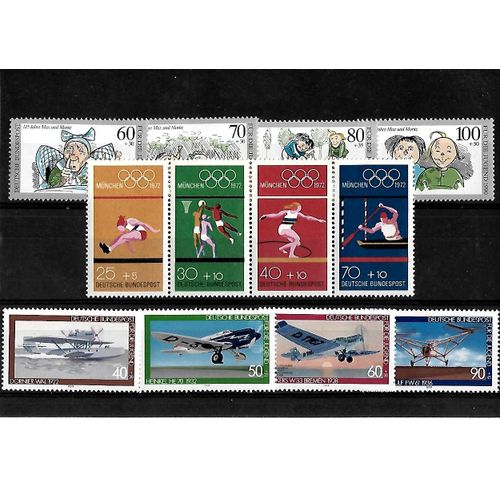 Allemagne- Rfa - Lot De 12 Timbres Neuf**-Gomme Intacte- 1 Er Choix