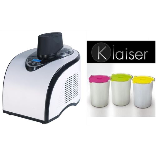 KLAISER H50 Pack Turbine à glace Professionnel + Set 3 Bols - Livré avec avec livre de 62 recettes