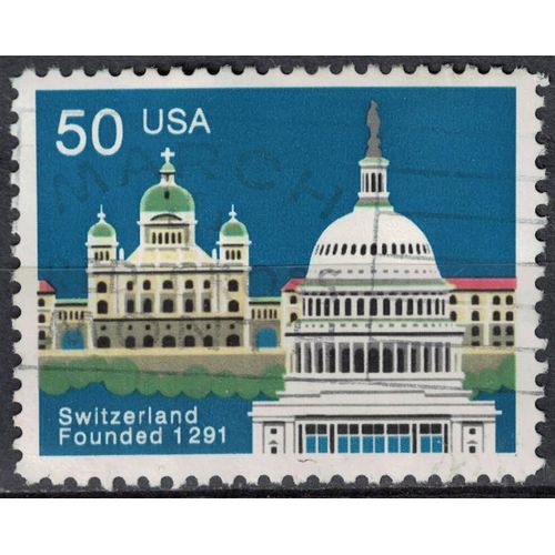 Etats Unis 1991 Oblitéré Used 700 Ans De La Fondation De La Suisse En 1291 Su
