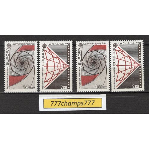 Europa 1983. La Photographie. Le Cinéma. Y & T 2270, 2271