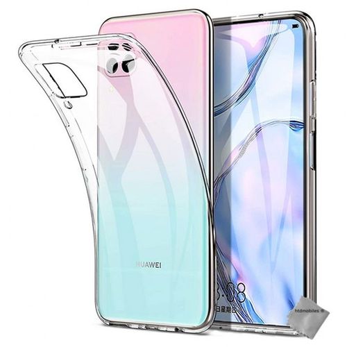 Housse Etui Coque Silicone Gel Fine Huawei P40 Lite + Verre Trempe - Transparent Tpu