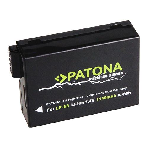 Batterie Li-Ion haut de gamme de marque Patona® pour Canon EOS Rebel T5i - garantie 1 an