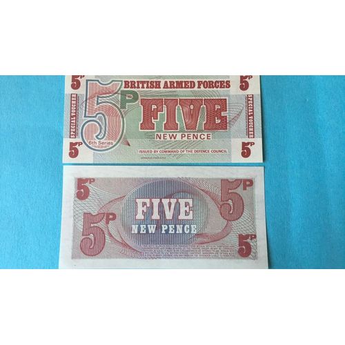 Billet British Armed Forces 5 Pound