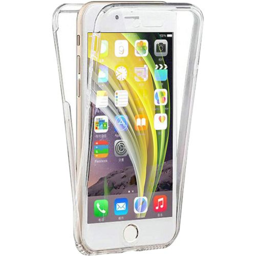 Coque 360 Degrés Pour Apple Iphone Se 2020 Protection Intégrale Arrière Pc Case Et Avant Tpu Transparente