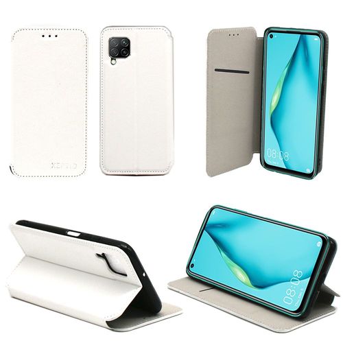 Etui Blanc Pour Huawei P40 Lite Protection Portefeuille Blanche À Rabat Avec Porte Cartes