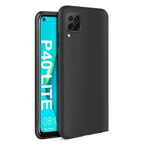 Coque Pour Huawei P40 Lite Souple Noire Flexible En Gel Tpu Silicone Antichoc