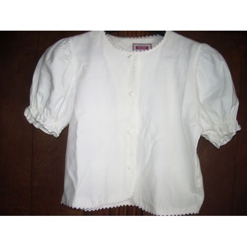 Chemise Blanche Dentelle Taille 10 Ans