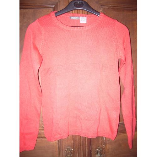 Pull 10 Ans Couleur Orangé Très Beau