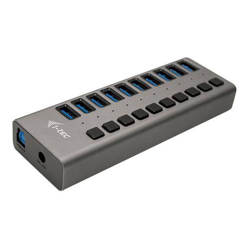 i-Tec USB 3.0 Charging HUB 10 port + Power Adapter 48 W - Concentrateur (hub) - 10 x SuperSpeed USB 3.0 - de bureau