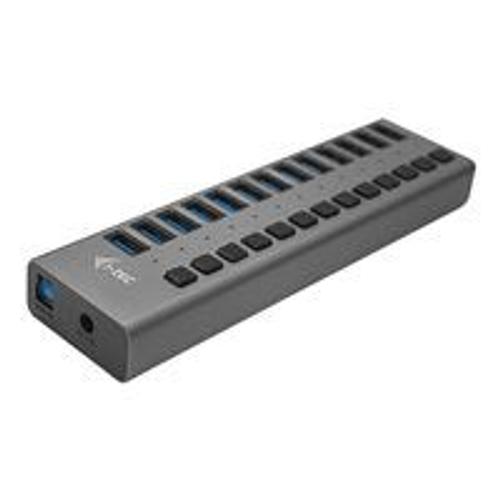 i-Tec USB 3.0 Charging HUB 13 port + Power Adapter 60 W - Concentrateur (hub) - 13 x SuperSpeed USB 3.0 - de bureau