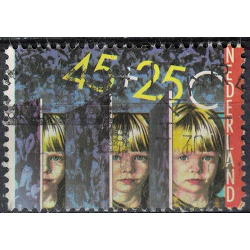 Pays Bas 1981 Oblitéré Used Enfants Intégration Dans La Société Su