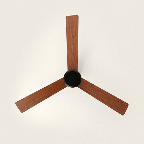 Ventilateur de Plafond Silencieux Fleves 132cm Motor DC Sans lumière Télécommande Noir Bois foncé Oui
