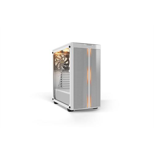 be quiet! Pure Base 500DX - Tour - ATX - panneau latéral fenêtré (verre trempé) - pas d'alimentation (ATX / PS/2) - blanc - USB/Audio