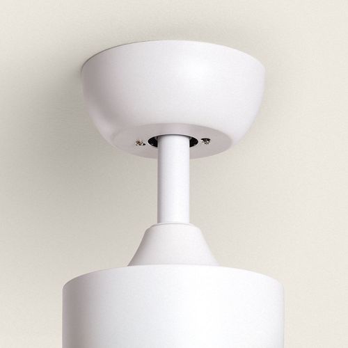 Ventilateur de Plafond Silencieux Fleves 132cm Motor DC Avec Lumière Contrôleur mural + télécommande Blanc Blanc Oui