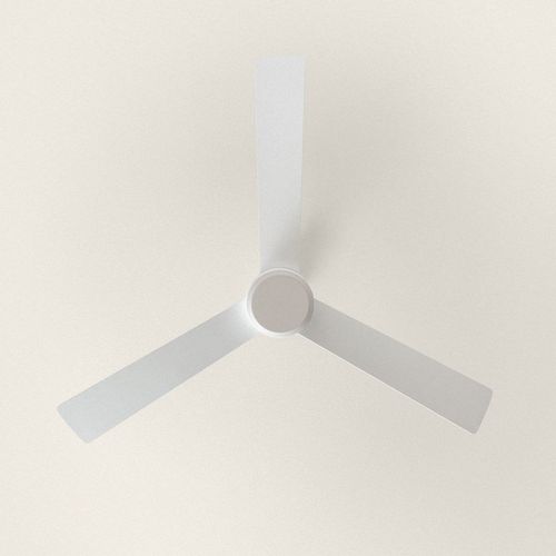 Ventilateur de Plafond Silencieux Fleves 132cm Motor DC Sans Lumière Contrôleur mural + télécommande Blanc Blanc Oui