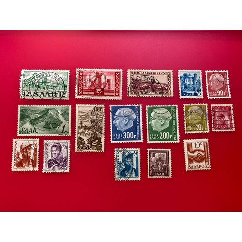 Timbres Sarre Oblitérés 1927/1957 Lot 200