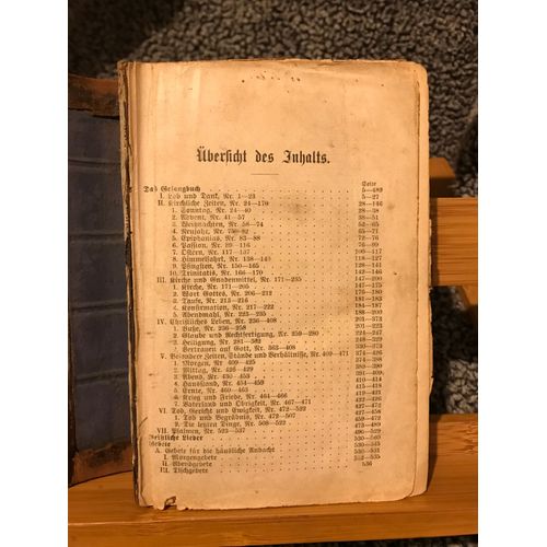 Gesangbuch Recueil De Chansons Allemandes Ancien Musiques Populaires