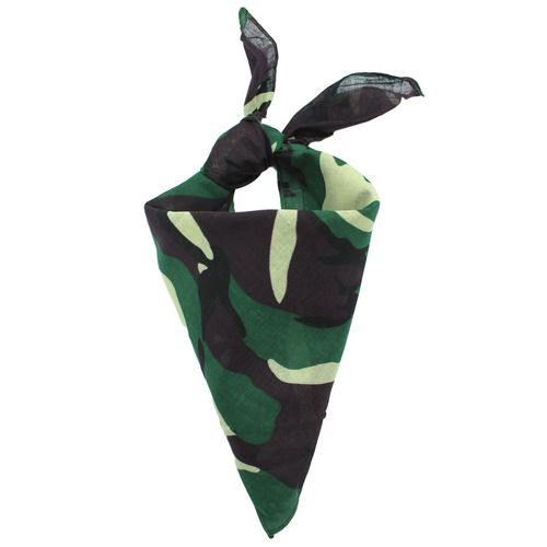 Bandana Camouflage En Coton Kaki Femme