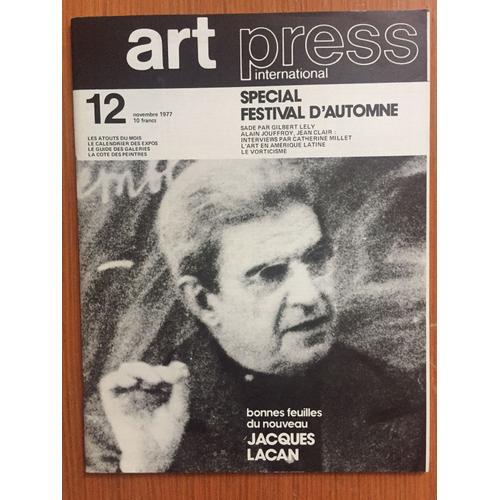 Art Press International N°12 - Novembre 1977