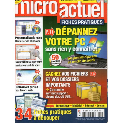 Micro Actuel Fiches Pratiques 40