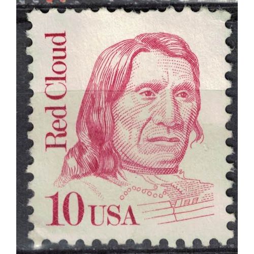 Etats Unis 1987 Used Indien Red Cloud Chef Des Amérindiens Sioux Oglalas Su