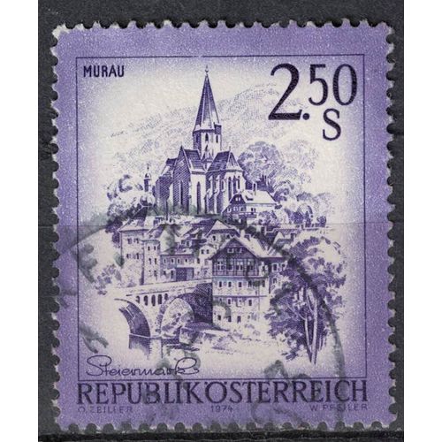 Autriche 1974 Oblitéré Used Commune De Murau Land De Steiermark Styrie Su