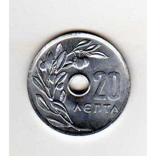 Une Piece De 20 Lepta Année 1969 Grece 1 Drachme + 100 Lepta