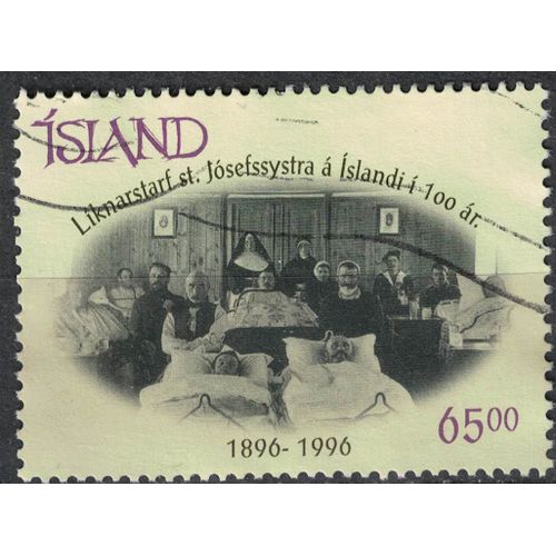 Islande 1996 Oblitéré Used Saint Joseph Hôpital Soeurs 100 Ans Malades Alités Su