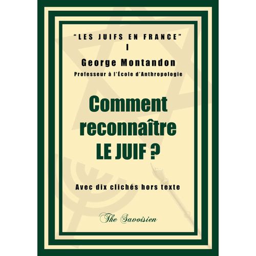 Comment Reconnaître Le Juif ?