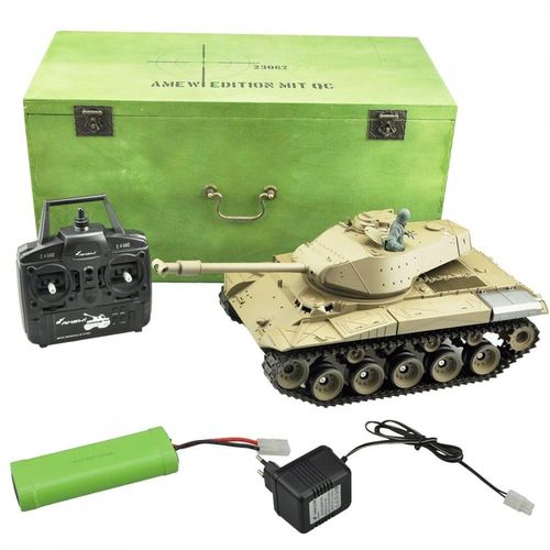 Tank Radiocommandé Militaire Us M41a3 Walker Bulldog 1/16 Ème Son Et Fumée-Amewi