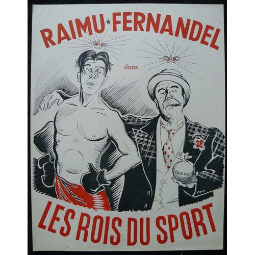 Les Rois Du Sport * Pierre Colombier - Film De 1937 - Sc?nario Recto-Verso De Cin?ma De 1937 * 21x27 Cm * Raimu ; Fernandel ; Jules Berry * Film Comique