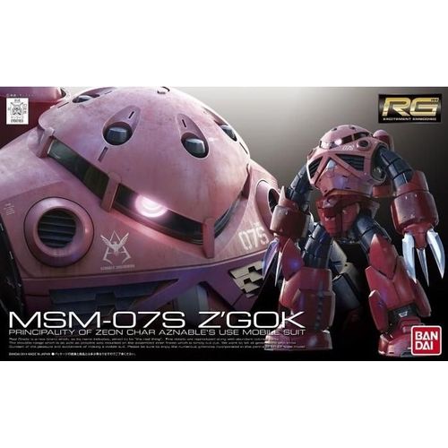 Gundam - Rg 1/144 Msm-07s Z'gok Char Custom - Model Kit