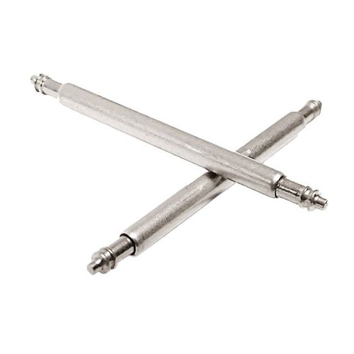 2 Pompes 24 Mm Tiges Barrettes Ressorts Pour Fixer Réparer Bracelet Montre Entre Les 2 Anses Cornes