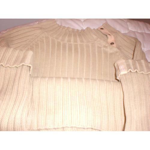 Joli Pull Enfant Beige Cotele 10 Ans