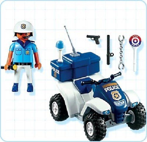 Playmobil City Action 3655 - Policier / Quad - 3
