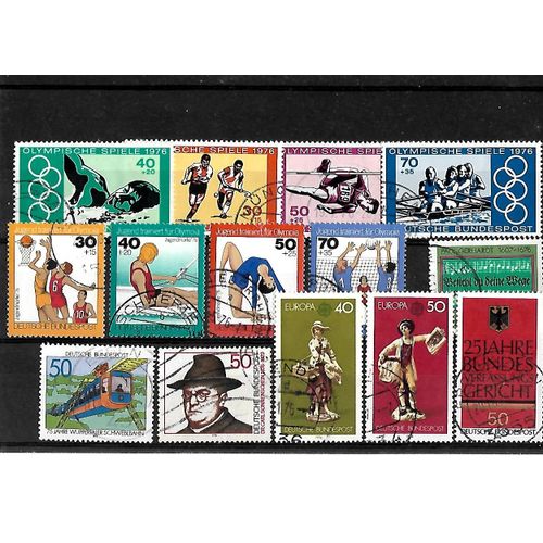 Allemagne- Rfa -Lot De 14 Timbres Oblitérés-Très Bon Etat