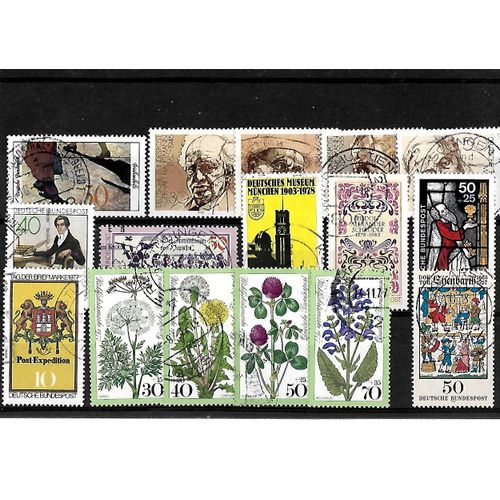 Allemagne- Rfa -Lot De 16 Timbres Oblitérés-Très Bon Etat
