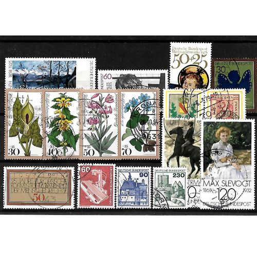 Allemagne- Rfa -Lot De 16 Timbres Oblitérés-Très Bon Etat