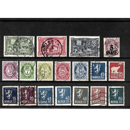 Norvège -Lot De 18 Timbres Oblitérés-Très Bon Etat
